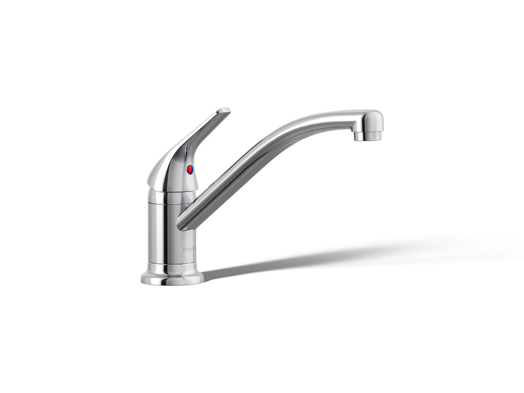 KOHLER K-30613-CP Jolt Single-Handle Kitchen Sink Faucet - Polished Chrome