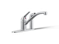 KOHLER K-30615-CP Jolt Single-Handle Kitchen Sink Faucet With Side Sprayer - Polished Chrome