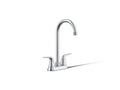 KOHLER K-30617-CP Jolt Two-Handle Bar Sink Faucet - Polished Chrome