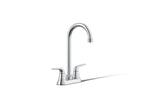 KOHLER K-30617-CP Jolt Two-Handle Bar Sink Faucet - Polished Chrome