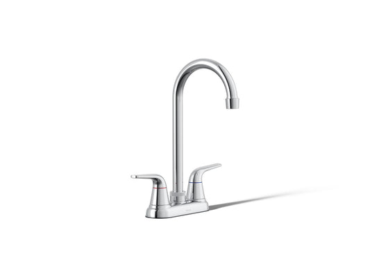 KOHLER K-30617-CP Jolt Two-handle bar sink faucet - Polished Chrome