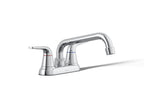 KOHLER K-30618-CP Jolt Two-Handle Laundry And Utility Sink Faucet - Polished Chrome