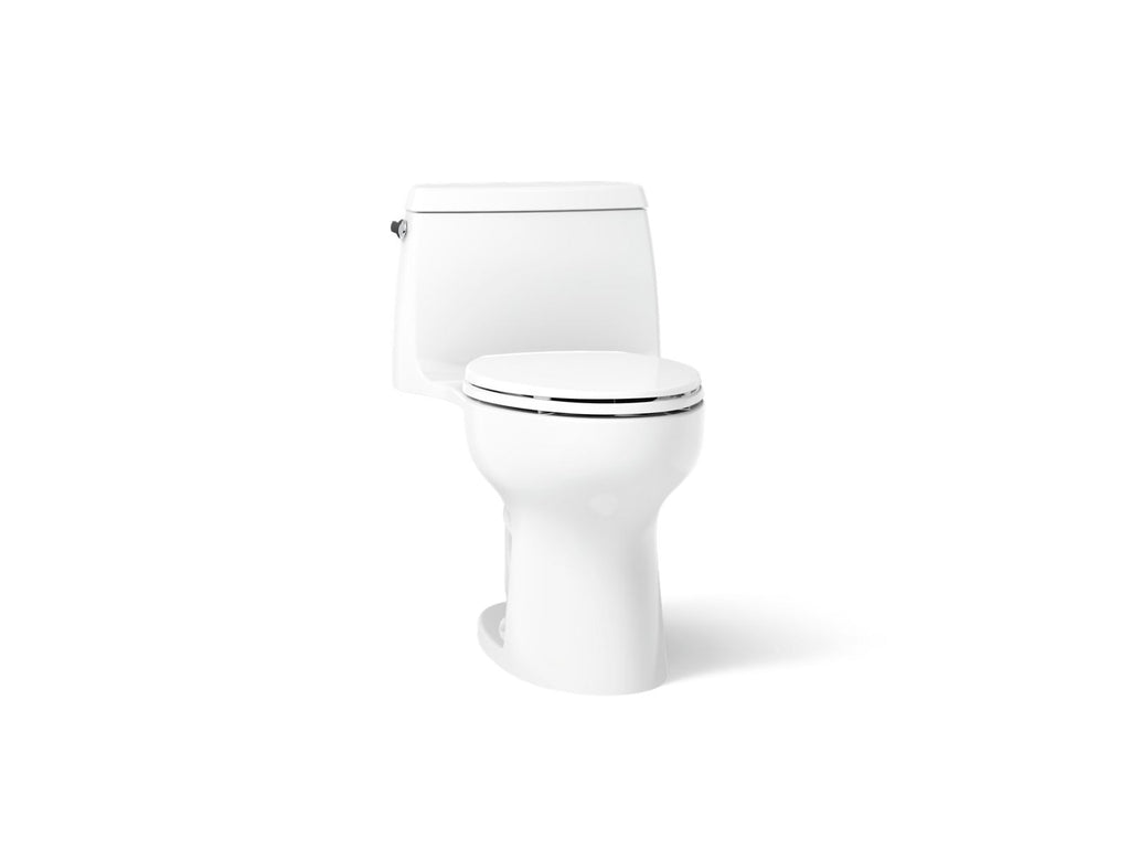 KOHLER K-30811-0 Santa Rosa One-Piece Compact Elongated 1.6 Gpf Toilet With Revolution 360 Swirl Flushing Technology - White