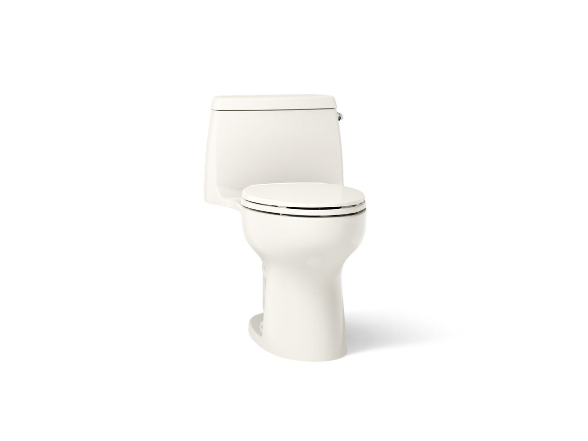 KOHLER K-30810-RA-96 Santa Rosa One-Piece Compact Elongated Toilet, 1.28 Gpf - Biscuit