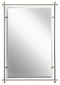 KICHLER 41096NI Eileen Modern Rectangular Mirror Brushed Nickel