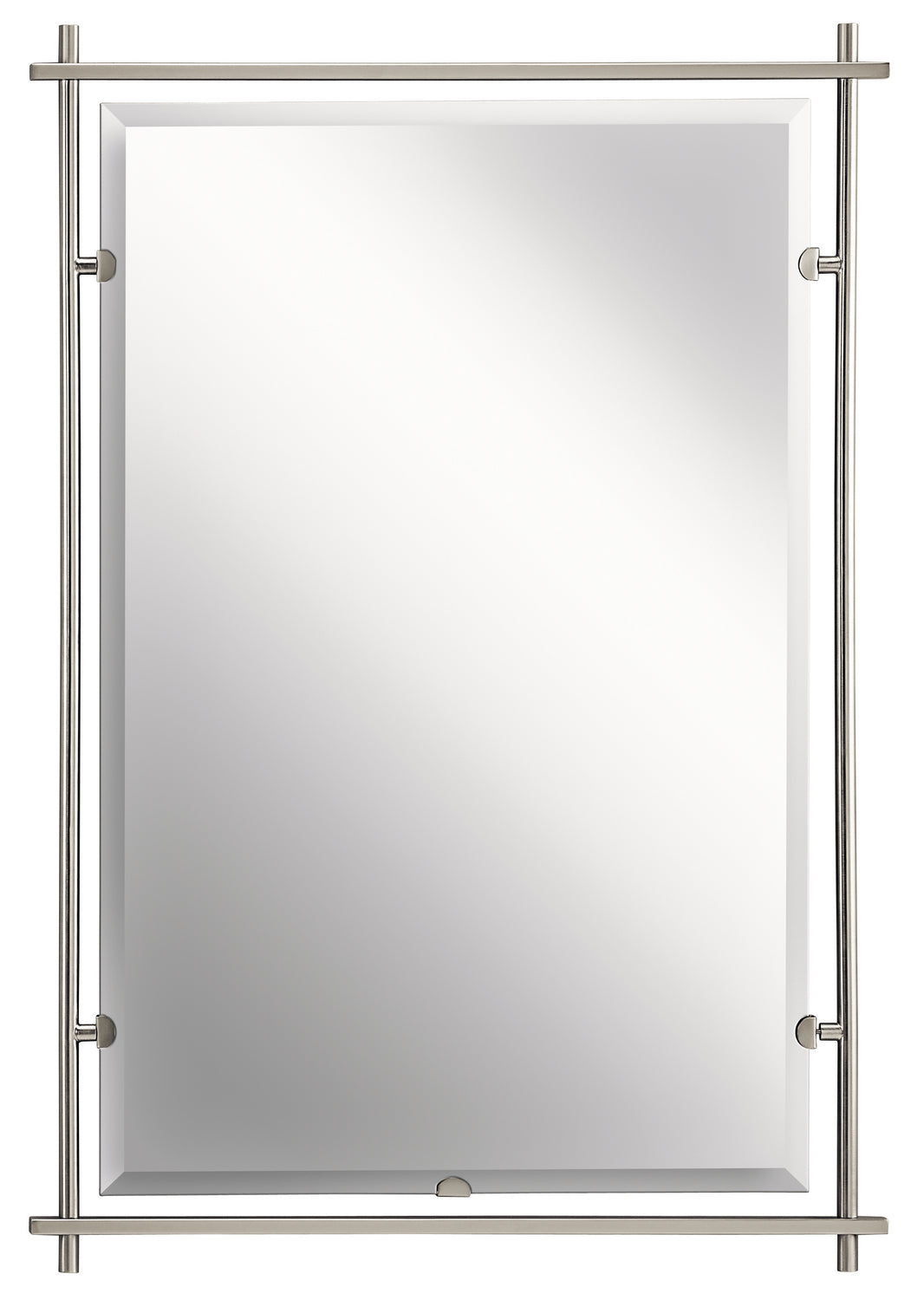 KICHLER 41096NI Eileen Modern Rectangular Mirror Brushed Nickel
