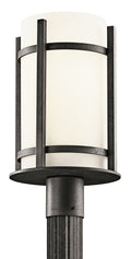 KICHLER 49123AVI Camden 1 Light Post Light Anvil Iron