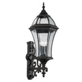KICHLER 49185BK Townhouse 3 Light Wall Light Black