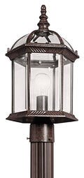 KICHLER 49187TZ Barrie 1 Light Post Mount Tannery Bronze