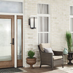 KICHLER 49207BK Tremillo 8.5" 1 Light Outdoor Post Light With Satin Etched Cased Opal In Black