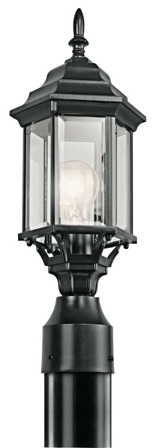 KICHLER 49256BK Chesapeake 1 Light Post Light Black