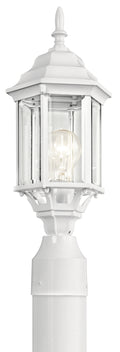 KICHLER 49256WH Chesapeake 1 Light Post Light White