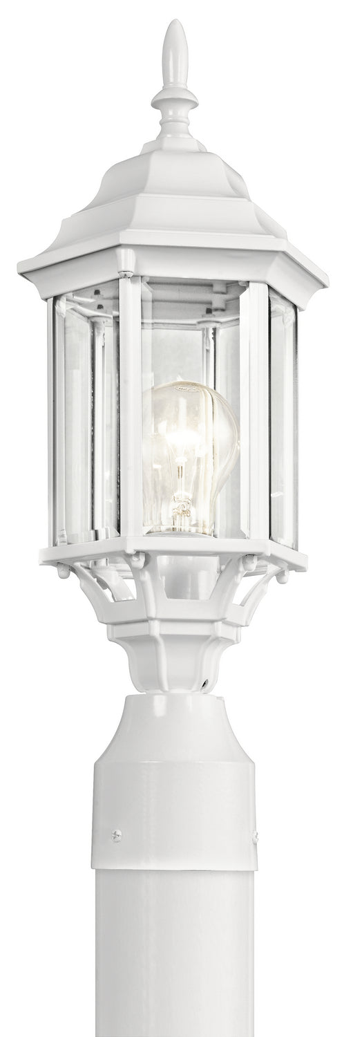 KICHLER 49256WH Chesapeake 1 Light Post Light White