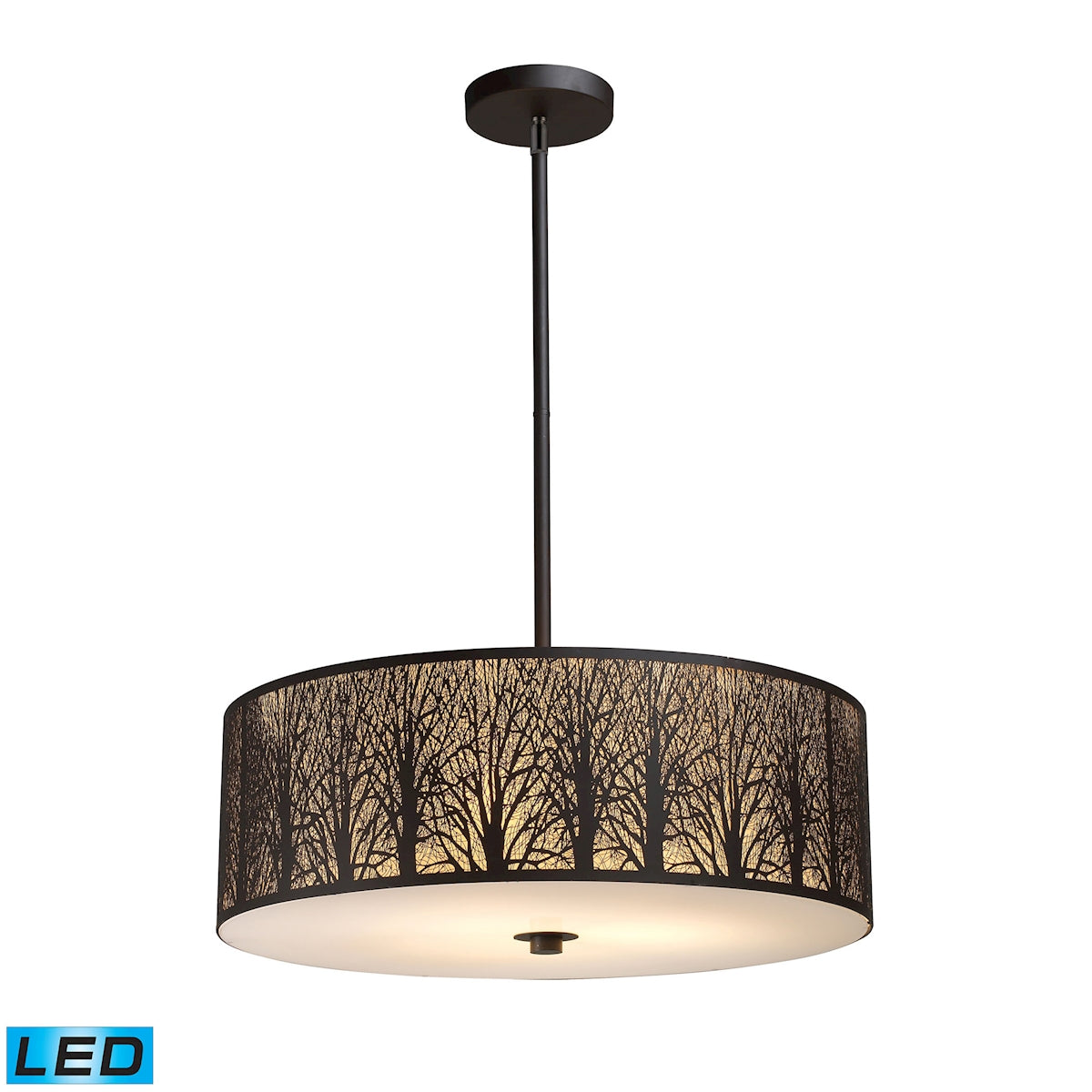 ELK SHOWROOM 31075/5-LED Woodland Sunrise 24'' Wide 5-Light Chandelier - Aged Bronze