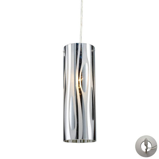 ELK SHOWROOM 31078/1-LA Chromia 4'' Wide 1-Light Pendant - Polished Chrome (Includes Adapter Kit)