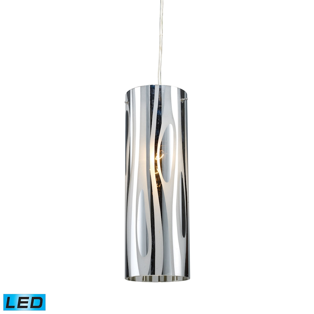 ELK SHOWROOM 31078/1-LED Chromia 4'' Wide 1-Light Pendant - Polished Chrome (LED)