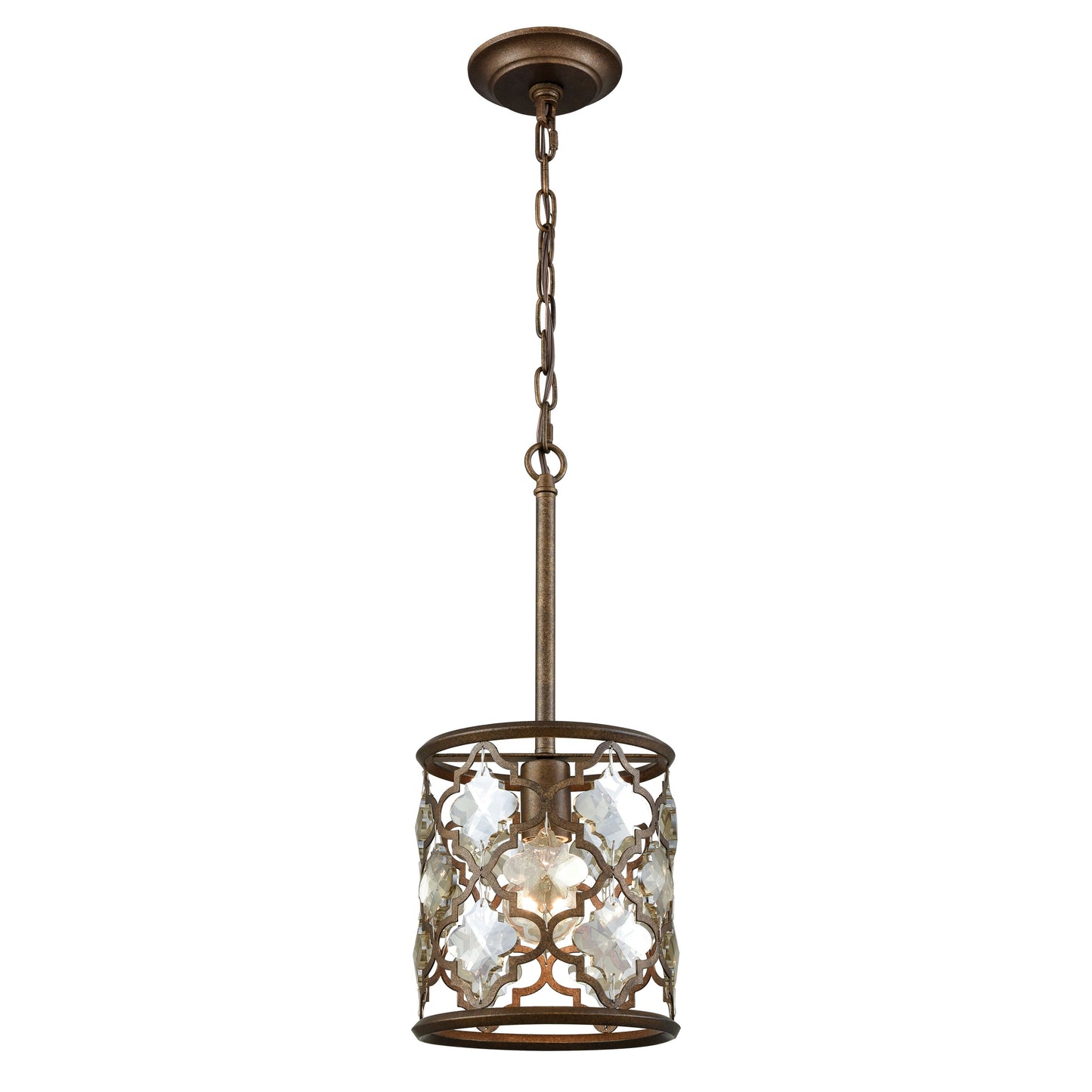 ELK SHOWROOM 31094/1 Armand 8'' Wide 1-Light Mini Pendant - Weathered Bronze