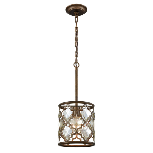 ELK SHOWROOM 31094/1 Armand 8'' Wide 1-Light Mini Pendant - Weathered Bronze