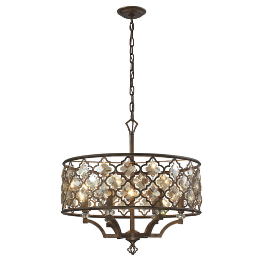 ELK SHOWROOM 31097/6 Armand 24'' Wide 6-Light Chandelier - Weathered Bronze