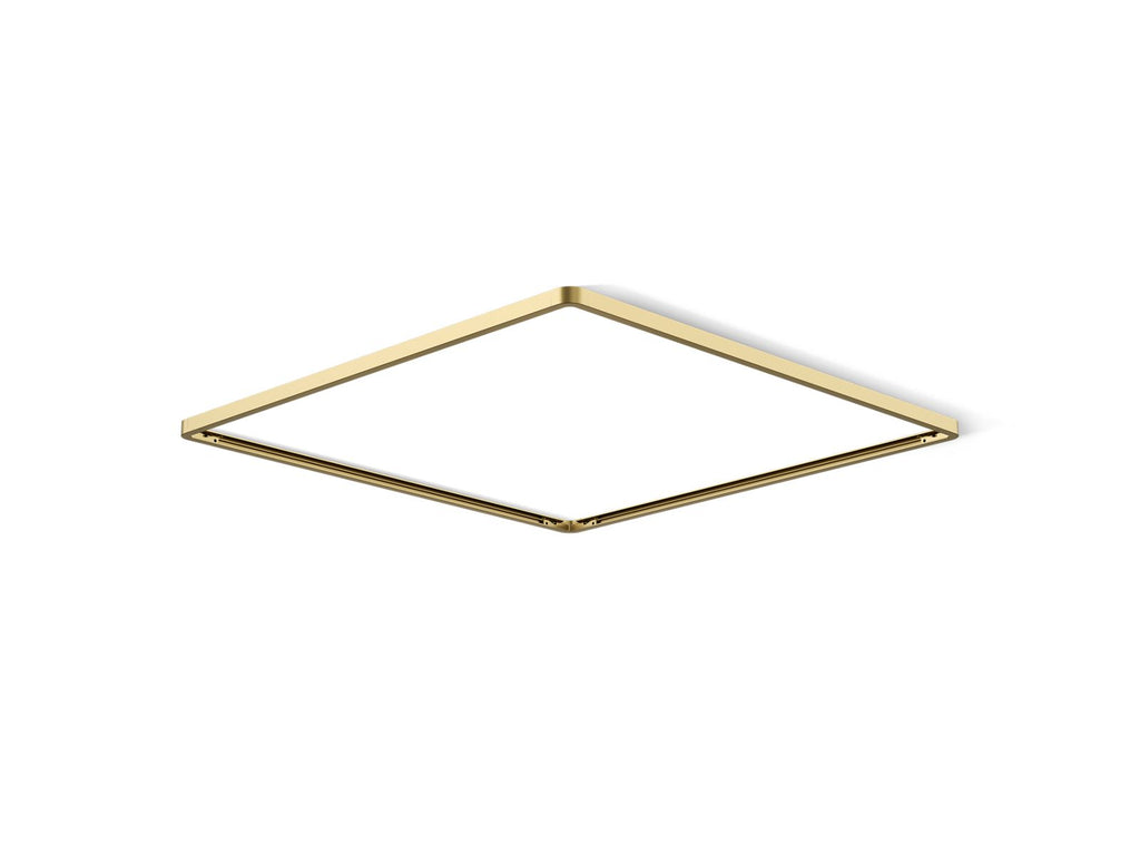 KOHLER K-31111-2MB Real Rain Overhead Panel Trim - Vibrant Brushed Moderne Brass