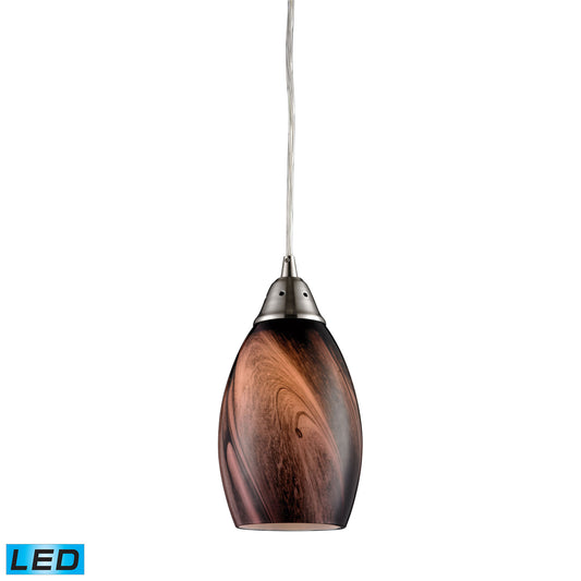 ELK SHOWROOM 31133/1RCK-LED Formations 5'' Wide 1-Light Pendant - Satin Nickel (LED)