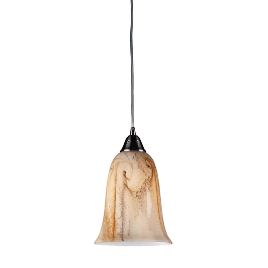 ELK SHOWROOM 31138/1 Granite 7'' Wide 1-Light Pendant - Satin Nickel