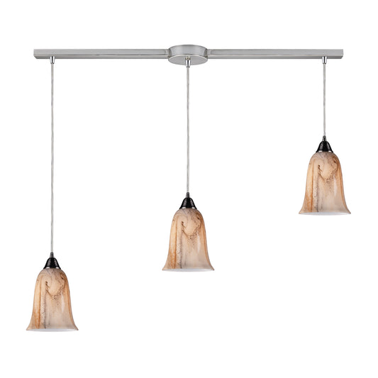 ELK SHOWROOM 31138/3L Granite 36'' Wide 3-Light Pendant - Satin Nickel