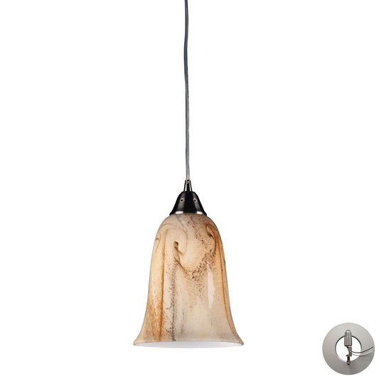 ELK SHOWROOM 31138/1-LA Granite 7'' Wide 1-Light Pendant - Satin Nickel (Includes Adapter Kit)