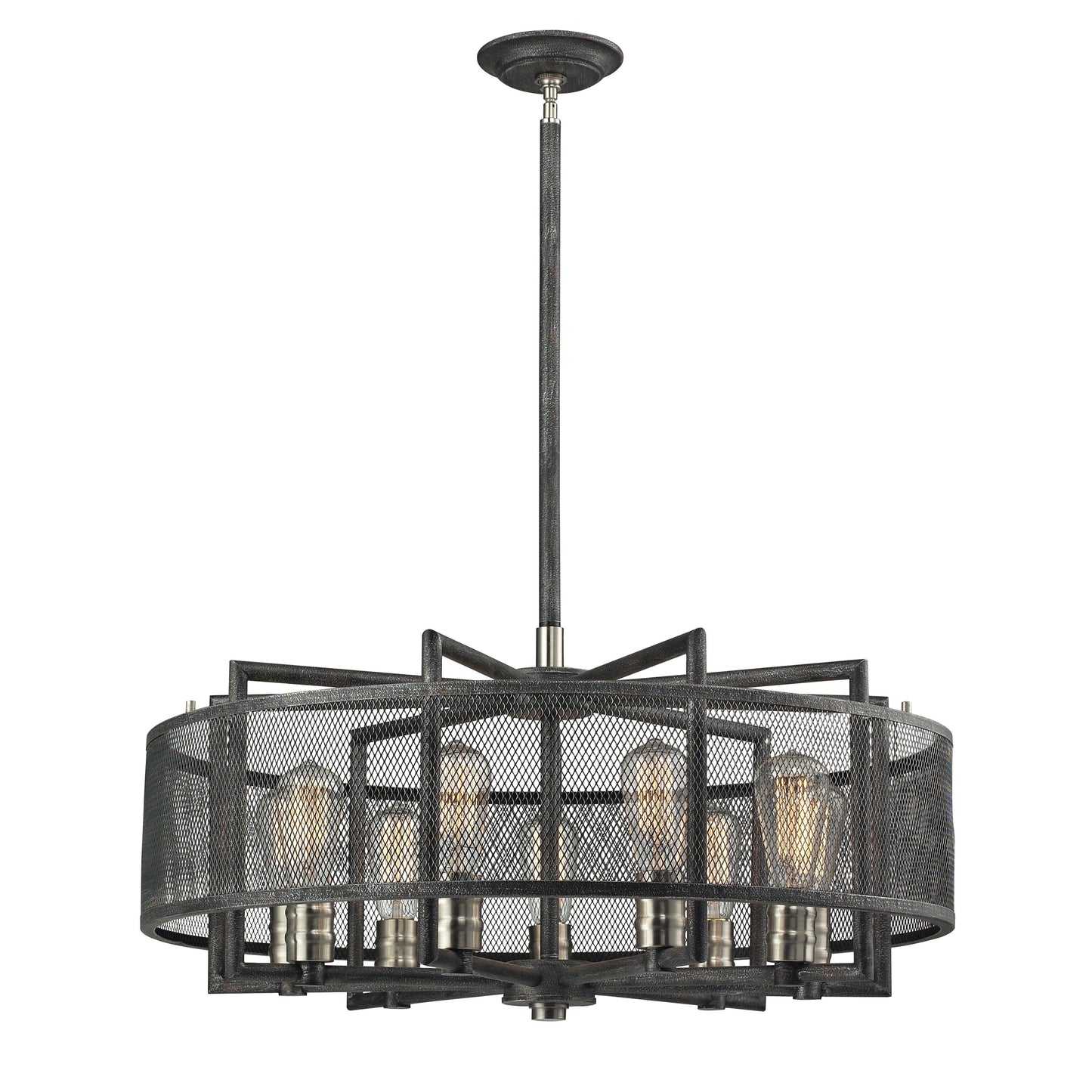 ELK SHOWROOM 31239/9 Slatington 28'' Wide 9-Light Chandelier - Brushed Nickel