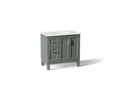 KOHLER K-31244-ASB-UMG Quo 36" bathroom vanity cabinet with sink and quartz top - Umbral Green