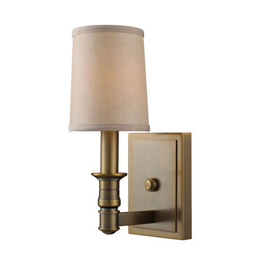 ELK SHOWROOM 31260/1 Baxter 11'' High 1-Light Sconce - Brushed Antique Brass