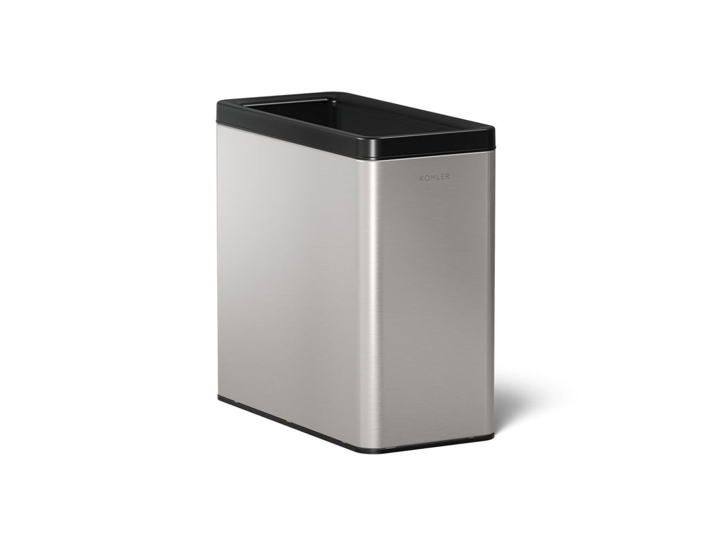 KOHLER K-31313-ST 3-Gallon Open-Top Trash Can - Stainless Steel