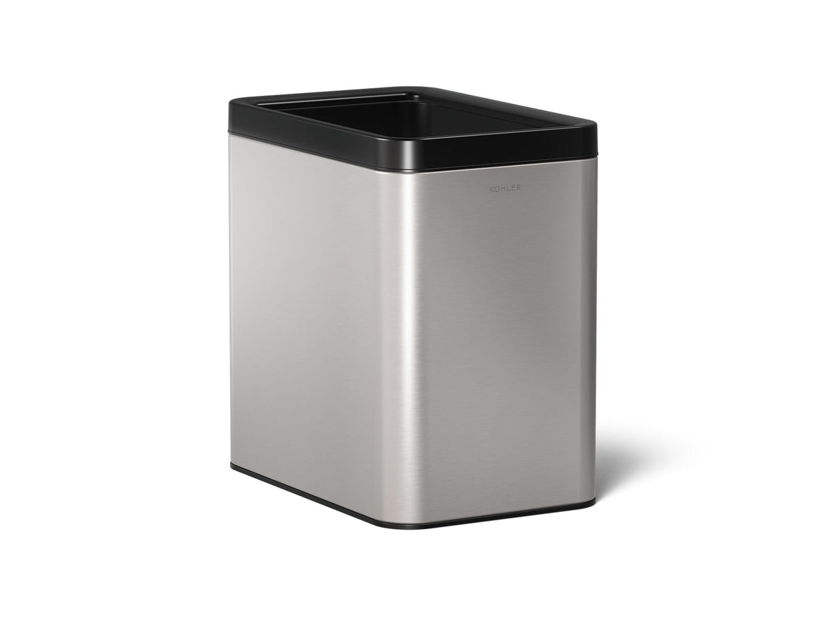 KOHLER K-31314-ST 6-1/2-Gallon Open-Top Trash Can - Stainless Steel