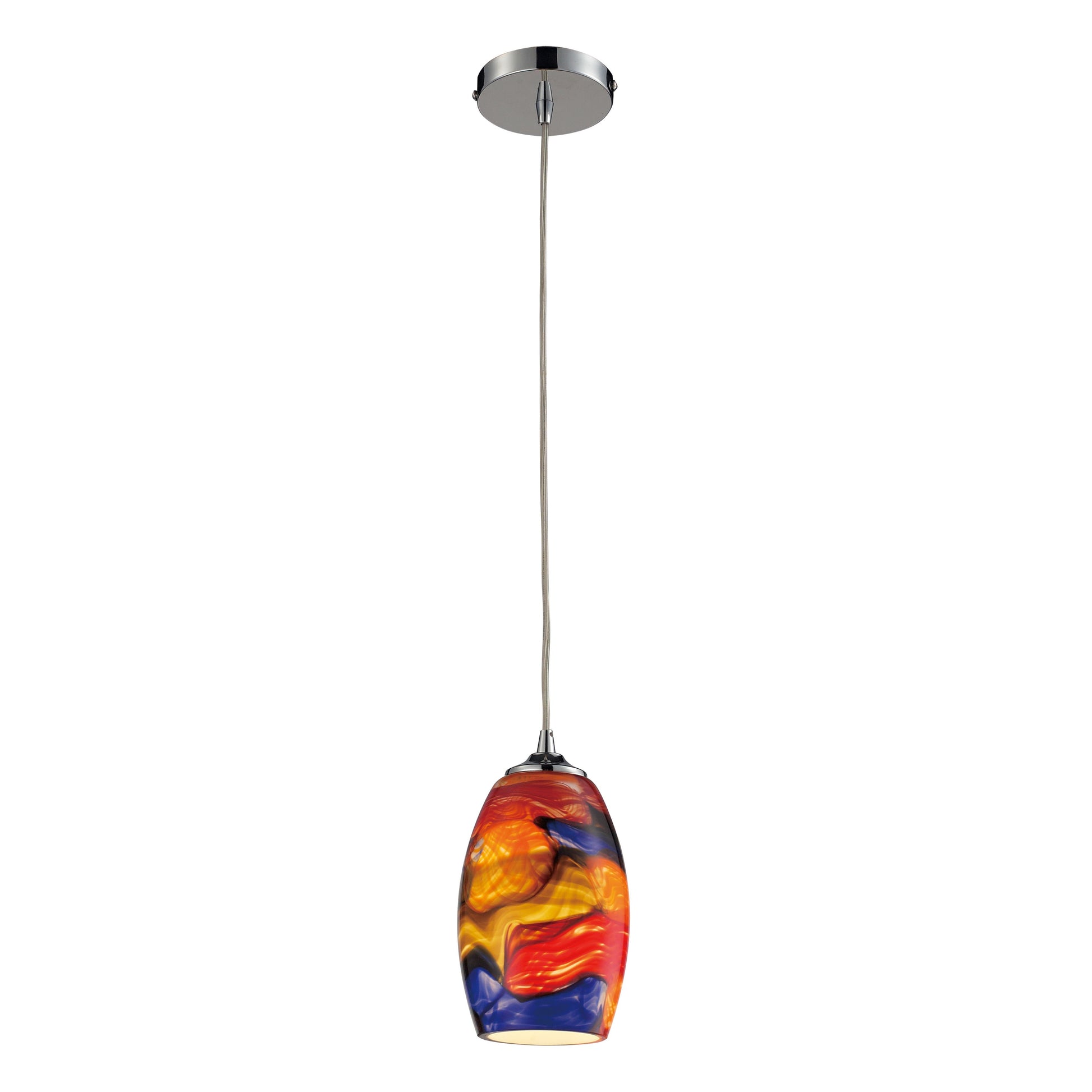 ELK SHOWROOM 31339/1 Surrealist 5'' Wide 1-Light Pendant - Polished Chrome