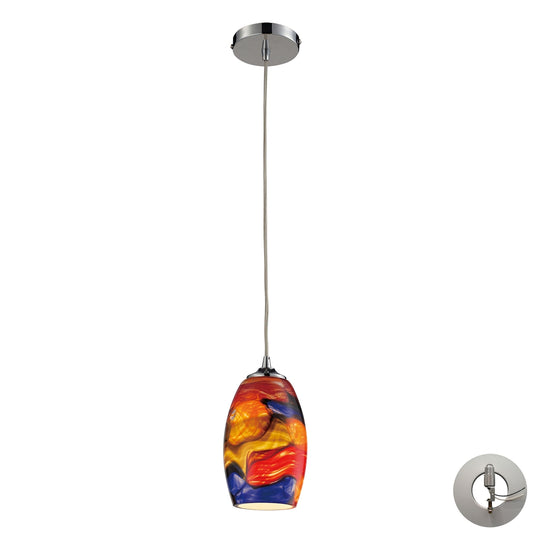 ELK SHOWROOM 31339/1-LA Surrealist 5'' Wide 1-Light Pendant - Polished Chrome (Includes Adapter Kit)