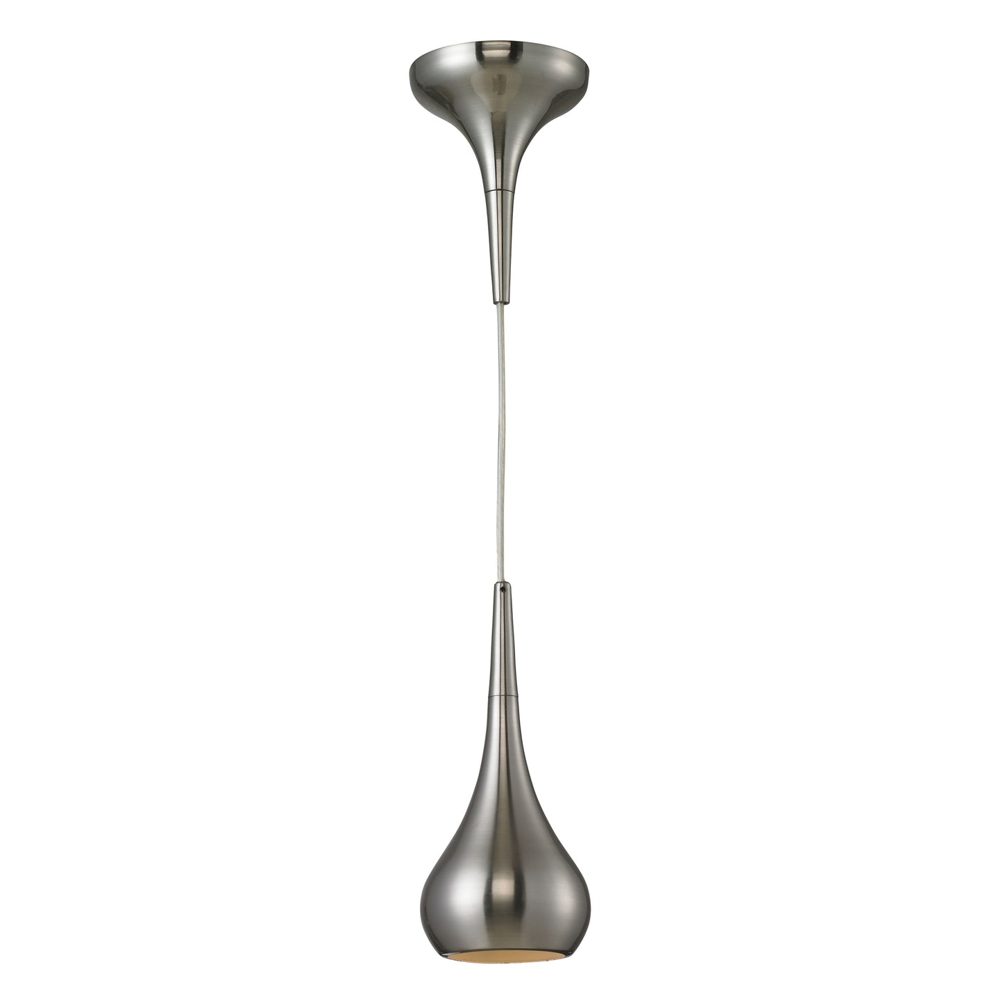 ELK SHOWROOM 31340/1SN Lindsey 4'' Wide 1-Light Mini Pendant - Satin Nickel