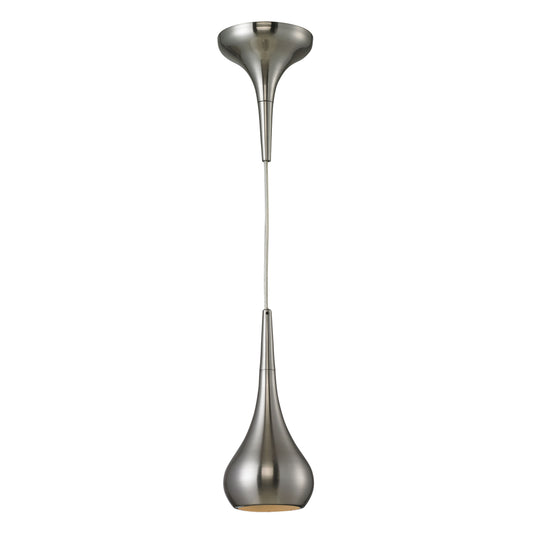 ELK SHOWROOM 31340/1SN Lindsey 4'' Wide 1-Light Mini Pendant - Satin Nickel