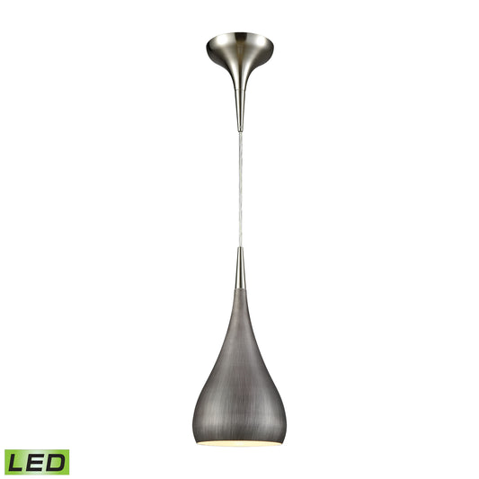 ELK SHOWROOM 31341/1WZ-LED Lindsey 6'' Wide 1-Light Pendant - Satin Nickel (LED)