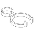 KOHLER Hose Hanger Clamp - Polished Chrome, K-31397-CP