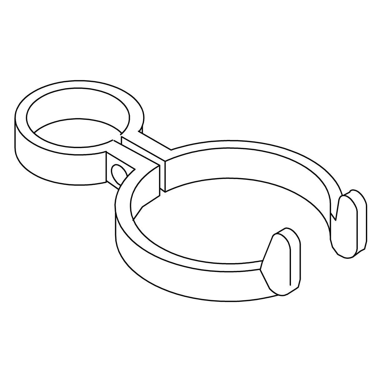 KOHLER Hose Hanger Clamp - Polished Chrome, K-31397-CP