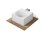 KOHLER K-31405-INF-HW1 Stillness Infinity Experience 72" X 72" Freestanding Bath - Honed White