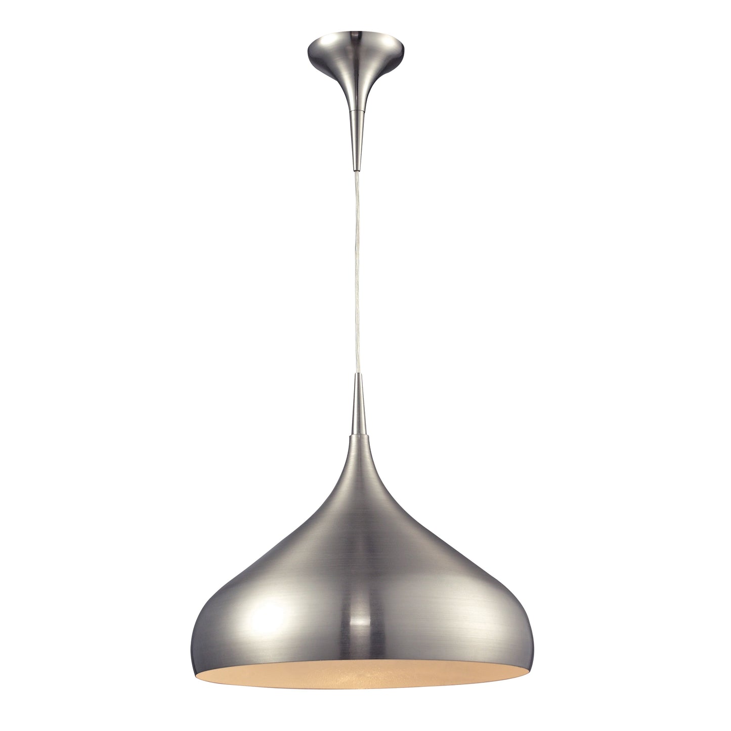 ELK SHOWROOM 31442/1SN Lindsey 17'' Wide 1-Light Pendant - Satin Nickel