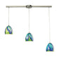 ELK SHOWROOM 31445/3L-TB Colorwave 36'' Wide 3-Light Pendant - Satin Nickel