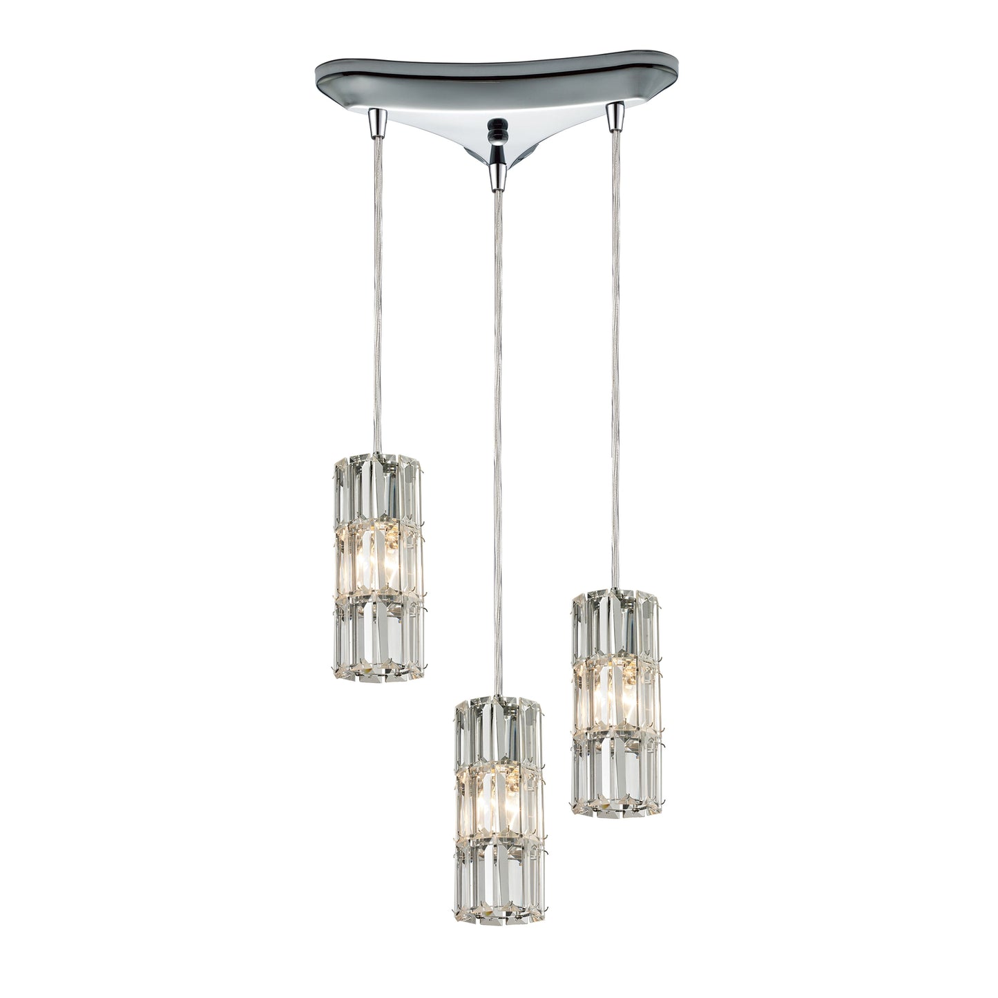 ELK SHOWROOM 31486/3 Cynthia 10'' Wide 3-Light Pendant - Polished Chrome