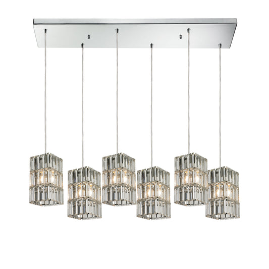 ELK SHOWROOM 31488/6RC Cynthia 30'' Wide 6-Light Pendant - Polished Chrome