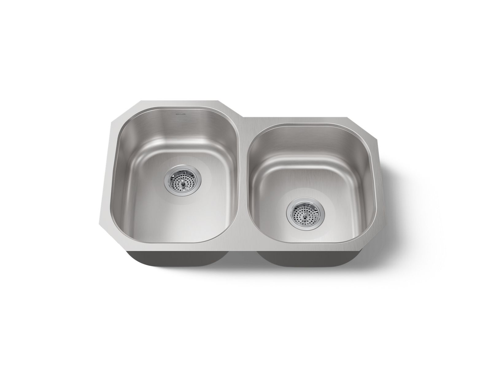 KOHLER K-3150-NA Undertone 31" Undermount Double-Bowl Kitchen Sink - Stainless Steel