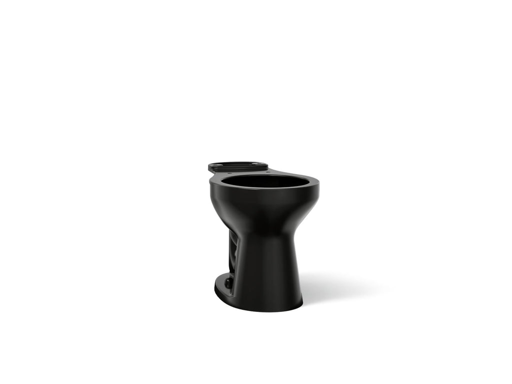 KOHLER K-31589-7 Cimarron Round-Front Toilet Bowl - Black Black