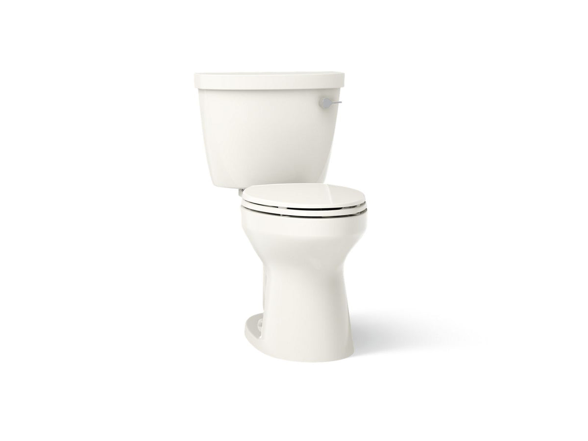 KOHLER K-31621-RA-96 Cimarron Two-Piece Elongated Toilet, 1.28 Gpf - Biscuit