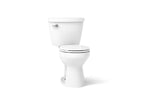 KOHLER K-31640-0 Cimarron Two-Piece Round-Front Toilet, 1.6 Gpf - White