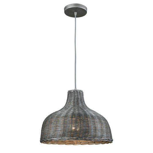 ELK SHOWROOM 31641/1 Pleasant Fields 14'' Wide 1-Light Pendant - Weathered Gray